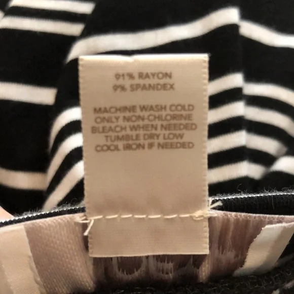 Loft Petites Maxi Skirt Black And White Striped  Size SP - Picture 8 of 15